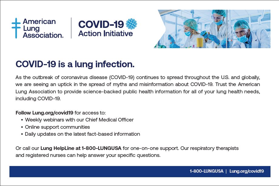 COVID Lung Postcard