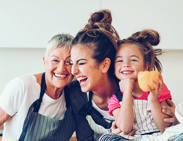 Three Generations of Happy Women